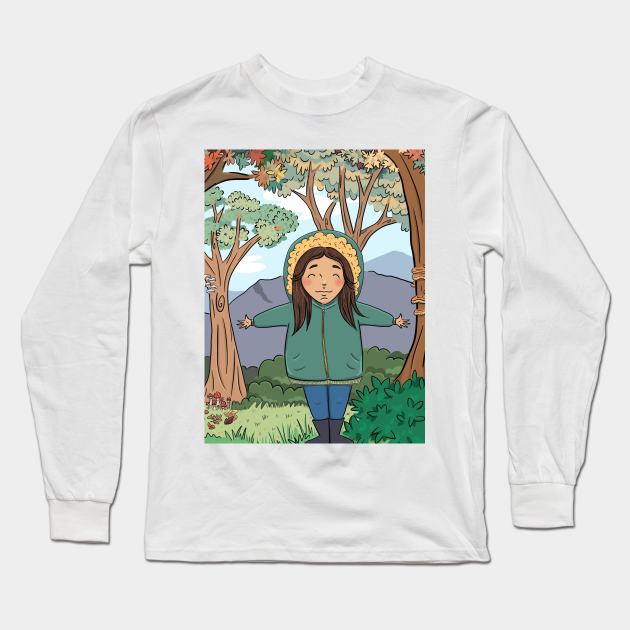 Fall Feelings Long Sleeve T-Shirt by little wish studio